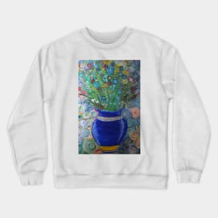 Flowers in vase Crewneck Sweatshirt